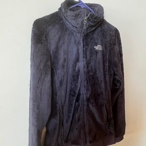 NORTH FACE FUZZY JACKET ZIP UP